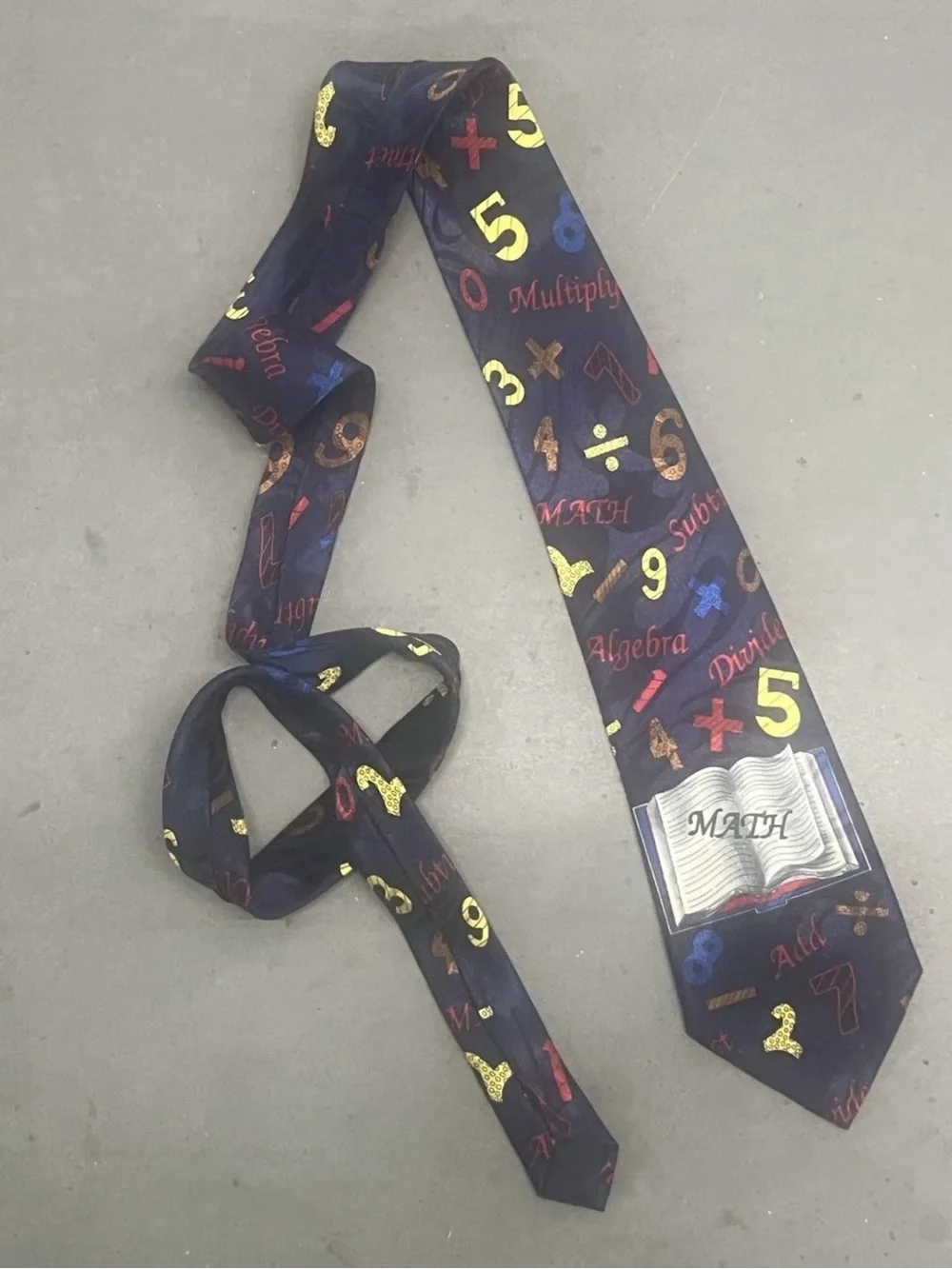 Back to School Math Teacher Men’s Necktie / Tie Education Mathematician